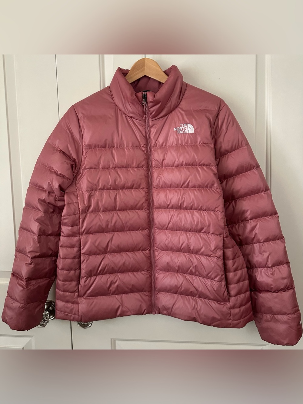 The North Face Dealio Down Parka XL Twilight Mauve Pink 550 Fill